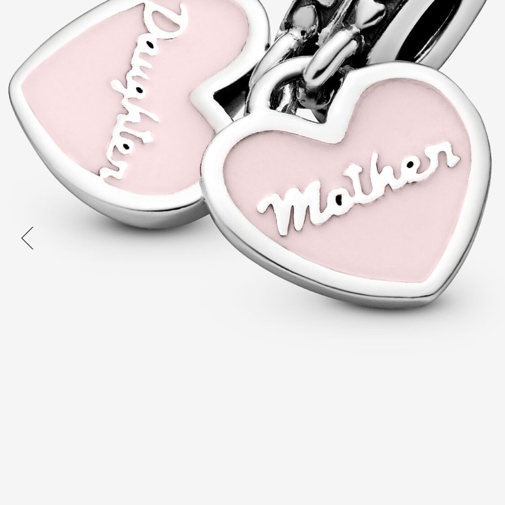 Pandora Pink Heart Mother-Daughter Bracelet Charm